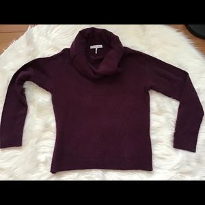 French Connection S Purple Cowl Neck Sweater